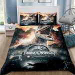 Dinosaurused Jurassic Park 3D Prinditud Voodipesukomplekt &Uuml;he-, Twin-, T&auml;is-, Queen-, King-suuruses Voodikomplekt T&auml;iskasvanu Laste Magamistoa Voodipesu Kingitus 150X200cm-3pcs