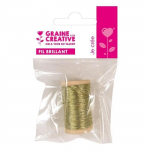 Fil brillant 20 m - dor&eacute;