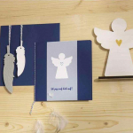 Gabarit de d&eacute;coupage - sct.-LS - Ange gardien - 2 pi&egrave;ces - Multicolore - 4,5-6,5cm x 4-5,7cm