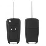 ESTINK coque de cl&eacute; &agrave; 2 boutons &Eacute;tui &agrave; t&eacute;l&eacute;commande pliable &agrave; 2 boutons pour cl&eacute; de voiture pour Vauxhall Opel Astra