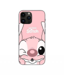 Coque de t&eacute;l&eacute;phone - Maniacase - Iphone 15 Pro - Souple - Silicone - Motif Stitch Angel mignon gond rose must