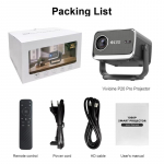 Vivicine P20 Smart Android 13 Native Full HD 1080P projektor, 5G wifi LED kodukino videoprojektor Kontori koosolek hall