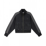 adidas Naiste Adicolor Denim Treeningjakk True Black Denim Naistele Streetwear JD3110 2XS