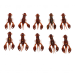 10 tk pehme kalap&uuml;&uuml;gi peibutis Crawdad Bait PVC kreveti kunstlik pehme peibutis bass FishingDark jaoks tumepruun v&auml;rv