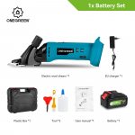 ONEGREEN 6-k&auml;iguline juhtmevaba elektriline lammaste k&auml;&auml;rid 13 hambaga elektriline oksak&auml;&auml;rer Villalammaste p&uuml;gamismasin Makita 18V akule 1 Battery-EU