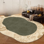 Prantsuse stiilis ebakorrap&auml;rane vaip elutoa vaip diivan kohvilaua matt magamistoa suur ala majapidamise suur vaip 100 * 160CM