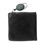 Yousheng Golf Towel Microfiber Fabric Golf Cleaning Cloth with Retractable Hook Wet Dry Absorbent Towel to Remove Sand Mud Dirt Sweat A roosa punane v&auml;rv