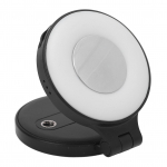 Telefoni selfie valgus 14-tollise kruviauguga magnetilise astmeta h&auml;mardamisega 2500 kuni 8500 000 kaasaskantav telefon valge