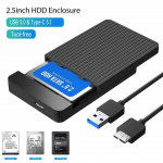 2,5-tolline SSD-korpus SATA kuni USB 3.1 mobiilne k&otilde;vakettakorpus ketta HDD t&uuml;&uuml;bile USB-C korpus toetab SSD HDD mahutavust kuni 6 TB USB3.0 interface