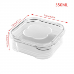 1 tk Toidu S&auml;ilituskarbid K&uuml;lmkapp K&uuml;lmutatud Liha K&ouml;&ouml;givili V&auml;rskena Hoidmise Karp L&auml;bipaistev K&ouml;&ouml;gi Suletav Hoiukarp S