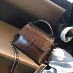 Ehtsast nahast k&auml;ekott moekas &uuml;he &otilde;laga karbikott naiste kott retro lehmanahast crossbody kott kohv