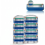 8 tk/partii Suurep&auml;rane raseerimine 5-kihilised žiletiterad, mis sobivad Gillettee Fusione meeste n&auml;ohooldusega