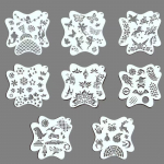 Laste lavameik, N&auml;omaalingu &scaron;abloonid, N&auml;omaaling, Silmanurk, &Otilde;&otilde;nes h&otilde;&otilde;rumine, Isetehtud kehamaaling, Grafiti kopeerimislaud