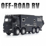 Uus 1/24 NOMADISMs Arocs Unimog Sulamist Matkaauto Turismiauto Mudel Valatud Metallist M&auml;nguasi Maastikuauto RV S&otilde;idukite Mudel Heli Valgus Laste Kingitus must