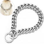 Kuldne Koera Kett, Roostevabast Terasest Koera Kaelarihm Choker, Luksuslik Disainer, Metallist Kaelaehe Jalutamiseks ja Treeninguks V&auml;ikestele ja Keskmistele Koertele 14IN(35CM)