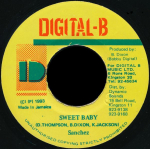 7-tolline plaat SANCHEZ - Sweet Baby NONE Digital-B 1993 Jamaica Reggae, Ska & Dub Kasutatud