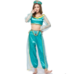 Otsingu b&auml;nner maagiline lamp printsess Jasmine kleit cos m&auml;ngu vormir&otilde;ivad, halloweeni kost&uuml;&uuml;mid, cosplay kost&uuml;&uuml;mid M blue