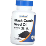 Mustk&ouml;&ouml;mne seemne&otilde;li, Black Cumin Seed Oil 1000, Nutricost 120 geelkapslit (71647063) 120softgels