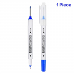 Kahe otsaga markerpliiats, metall/puidut&ouml;&ouml;tlemine/plaat/kruvis&uuml;gava auguga pliiats 20 mm sinine