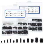 1000 tk must metriline ja tolline 2-in-1 sisemise kuuskantiga seadistusmasina riiskruvi koos mutriv&otilde;tmete komplektiga 1000pcs black machine rice set