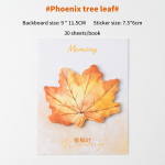 30 lehte Leht Kleepuvad m&auml;rkmed Ginkgo Lndus Leht Isekleepuv Rebitav M&auml;rkmik Memorandumid Kirjatarbed Kontoritarbed Koolitarbed