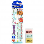 Uni &times; BTS BT21 Kuru Toga mehaaniline pliiats + 4B pehme kustukumm kirjatarvete komplekt, 1 komplekt (6 Valikud)