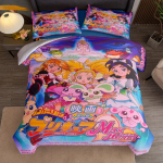 90ndate Precure Max Heart Voodipesukomplekt ilma linaosata King Queen Double Full Twin Single Suurusega Voodipesu Komplekt 135x200cm