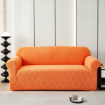 1 tk elastne žakaarmustriga diivanikate veniv diivanikate elutuppa kaitsja eemaldatav pestav pealiskate 1 Seater oranž