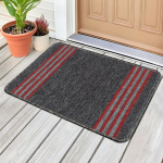 Pehme libisemiskindel uksematt komplekt 1 tk, libisemiskindlad nailonist vannitoamatid vett imavad, 57 x 37 cm, s&ouml;ehalli mustriline disain 57 x 37 cm
