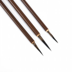 3 tk Weasel Hair Hook Line peen v&auml;rvipintsel, kalligraafia pintsli pliiats, statsionaarne