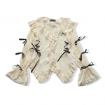 2KWEIRD Y2k Esteetika Pitsiline S&auml;rk Grunge Gooti Ebakorrap&auml;rased Pluusid Haldjas Harajuku Sidemega S&auml;rk Vintage Lolita R&otilde;ivad Kaubanduskeskuse Gooti XL