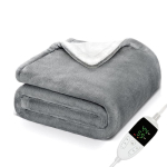 Elektritekid Flanell & Sherpa, 6 soojendusseadet, 10-tunnine taimer, automaatne v&auml;ljal&uuml;litusfunktsioon, &uuml;lekuumenemiskaitsega soojendustekk EU 130cmX150 CM