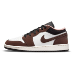 Air Jordan 1 Low SE GS Light Chocolate Laste tossud Pruun Must Valge DM0589-200 39