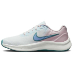 Nike Star Runner 3 GS Valge Roosa Mineraalroheline Laste tossud P&auml;rlroosa Kobalt-Bliss DA2776-102 38.5