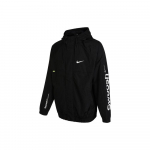 Nike T&auml;hestiku Logo Prindiga Kootud Kapuutsiga Jakk Meeste Jakid Must DX6311-010 M