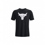 Under Armour Project Rock Brahma Pulli Graafilise Prindiga &Uuml;mmarguse Kaelusega L&uuml;hikeste Varrukatega T-s&auml;rk Meeste pealisr&otilde;ivad Must 1361733-003 L