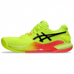 Asics Gel Resolution 9 Paris Naiste Tennised Kollane Ohutuskollane Must 1042A274-750 36