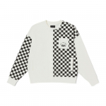 Vans American Vintage Ruuduline Pusa &Uuml;mmarguse kaelusega Dressipluus Unisex dressipluus Helebeež VN0002ENFS8 M