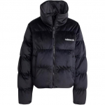 Adidas Originals Regendown Puffer Samet Mugav T&otilde;mblukuga Seisukrae Pikkade Varrukatega Jakk Naiste Jakk Must IW8439 S