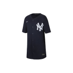 Nike X MLB koost&ouml;&ouml; Laste New York Yankees logo mustriga &uuml;he n&ouml;&ouml;biga l&uuml;hikeste varrukatega spordis&auml;rgi jakk Laste jakid Tume-sinine DM9239-414 S