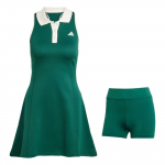 Adidas Tennis Heritage Moodne Mitmek&uuml;lgne Kitsa L&otilde;ikega Varrukateta Kleidi Komplekt Naiste Kleidid Akadeemiline Roheline JD6115 XL
