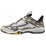 Mizuno Wave Claw Neo L&ouml;&ouml;gisummutavad libisemiskindlad vastupidavad madalad sulgpallijalatsid Unisex toss Must Valge Kollane 71GA227000 42