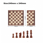 Malekomplekt &ndash; Magnetiga kokkupandav kaasaskantav t&auml;ispuidust malelaud &ndash; &Otilde;ppem&auml;ngud &otilde;pilastele ja lastele &ndash; j&otilde;ulukink