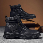 Mood Meeste Saapad Vabaaja V&auml;lisjalatsid K&otilde;rbesaapad S&uuml;gis Mood Kamuflaaž Paeltega Platvormkingad Mees Botas Masculina Zapatos Hombre 44 must