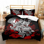 Jaapani samurai voodipesukomplekt pehme tekikotikomplekt meestele teismeliste magamistuba &uuml;hekohaline kahekohaline king size tekikott padjap&uuml;&uuml;r poisi kingitus 70x133cm 2pcs