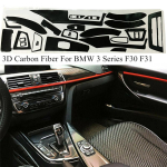 DIY BMW 3. seeria F30 F31 sisekujunduse kleebikute komplekt S&uuml;sinikkiust stiil