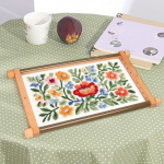 Cross Stitch Scroll Frame Needlework Supply, Easy to Use Tapestry Frame, Stitching Holder for