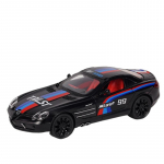 1/24 Sulamist Valatud Benz SLR Sportauto Mudel Esiratta Roolimine Amortisaator Heli ja Valgus Laste M&auml;nguauto Poisi Kingitus must