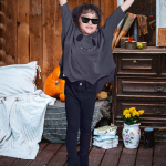 Halloween Shirt for Kids Clothes Top Festival Holiday Theme Party Dress up Dark Gray 100cm