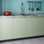 55cm Laius Roheline Matt Isekleepuv Kile Kleebis Paksendatud M&ouml;&ouml;bel K&ouml;&ouml;gikapid Lauad Sein Ise-tehtud Renoveerimise Tapeet 40cmx6M